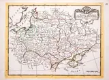 Georges Louis Le Rouge, Le Royaume de Pologne Comprenant le Royaume de Prusse…, wyd. Louis Crepy, Charles Desnos, stan trzeci, Paryż 1769 miedzioryt kolorowany liniowo, 21