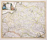 Giovanni Battista Albrizzi, Regno di Polonia, wyd. Giambattista Albrizzi, stan piąty, Wenecja ok. 1750 mapa pochodząca z „Atlante novissimo” miedzioryt kolorowany