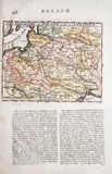 Abel Swall &Timothy Child, The Kingdome of Poland with its confines, wyd. Abel Swall and Timothy Child, Londyn 1695-1705 mapa pochodząca z „Thesaurus geographicus”; na verso tekst w języku angielskim miedzioryt kolorowany, wym. mapy 13