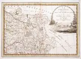Giovanni Maria Cassini, La Polonia divisa nelle sue antiche province…, wyd. Calcografia Camerale, Rzym 1797 miedzioryt kolorowany liniowo, wym. map 33