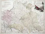 Antonio Zatta, Carta del Regno di Polonia, wyd. Presso Antonio Zatta, stan drugi, Wenecja 1793 miedzioryt kolorowany, 55