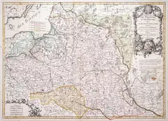 Jean Janvier, Les Royaumes de Pologne et de Prusse…, wyd. Jean Lattre, stan drugi, Paryż 1774 miedzioryt kolorowany w epoce, 47