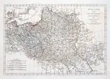 Samuel Dunn, Poland with its Divisions before the late Partition, wyd. Robert Sayer, stan pierwszy, Londyn 1774 mapa pochodząca z „A New Atlas of the Mundane System of Geography…” miedzioryt kolorowany liniowo