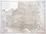 Thomas Kitchin, The Kingdom of Poland and Great Duchy of Lithuania…, wyd. Robert Sayer, stan pierwszy, Londyn 1780 mapa pochodząca z „General Atlas” miedzioryt kolorowany liniowo, 48