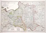 Carte de L’Ancien Royaume de Pologne by Pierre Grégoire Chanlaire Edme Mentelle, wyd. Edme Mentelle & Pierre Grégoire Chanlaire, stan pierwszy, Paryż 1797 miedzioryt kolorowany, 46, sold Oct 2021
