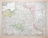 Guillaume de l’Isle, La Pologne dresée sur ce qu’en ont donne Starovolsk, Beauplan, Hartknoch…, wyd. Jean Claude Dezauche, stan dwunasty, Paryż 1792 miedzioryt kolorowany