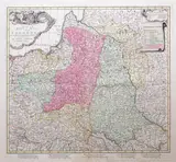 Jan van Jagen, Carte Generale & Itineraire de la Pologne…, Covens & Mortier & Covens Jr., drugi wariant stanu pierwszego, Amsterdam po 1793 miedzioryt kolorowany w epoce, 50