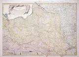 Neueste Karte von Polen und Litauen… by Carl Schütz Franz Müller, wyd. Artaria & Co., stan drugi, Wiedeń 1792 miedzioryt kolorowany w epoce, 53, sold Oct 2021
