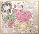 Tobias Lotter, Polonia Seraphico Observans, wyd. Tobias Conrad Lotter, stan drugi, Augsburg 1756 miedzioryt kolorowany w epoce