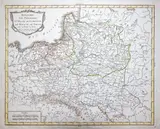 Louis Capitaine, Royaume de Pologne Gd Duché de Lithuanie…, wyd. Louis Capitaine du Chesnoy, Paryż 1793 miedzioryt kolorowany liniowo, 36