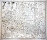 Franz Anton Schrämbl, Generalkarte von Polen, Litauen und den Angreaenzenden Laendern, wyd. Franz Anton Schrämbl, stan drugi, Wiedeń 1793 miedzioryt kolorowany liniowo, wym. mapy 84