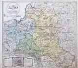 Mahmoud Raif Effendi, Kadimi memalik-I Leh, wyd. Mahmoud Raif Effendi, Üsküdar 1803 mapa pochodząca z „Gedid atlas tergumesi” miedzioryt kolorowany, wym. mapy 51