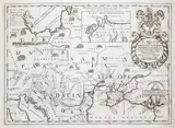 Benjamin Cole Edward Wells, A new map of Sarmatia Europea Pannonia and Dacia…, wyd. Edward Wells, Londyn, ok. 1700 miedzioryt, 37