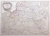 Estats de la Couronne de Pologne subdivises suivant l'estendue des Palatinats by Alexis-Hubert Jaillot Guillaume Sanson, wyd. Mondhare et Jean, stan szósty lub siódmy, Paryż 1789 miedzioryt kolorowany liniowo, 46, sold Oct 2021