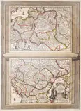 Pieter van der Aa, La Pologne…/ La Hongrie…, wyd. Pieter van der Aa, stan drugi z drugiej płyty, Lejda 1713 miedzioryt kolorowany w epoce, 52