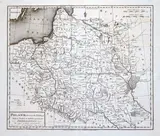 William Barker, Poland, Shewing the Claims of Russia, Prussia & Austria, until the late Depredations…, wyd. Matthew Carey, stan pierwszy, Filadelfia 1795 mapa pochodząca z „New system of modern geography” (William Guthry) miedzioryt, 31