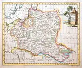 Thomas Kitchin, Poland, Lithuania and Prussia, Londyn 1770 miedzioryt kolorowany, 18