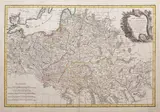 Carte generale de la Pologne by Giovanni Antonio Rizzi Zannoni, wyd. Jean Lattre, stan pierwszy, Paryż 1767 miedzioryt kolorowany liniowo, 32, sold Oct 2021