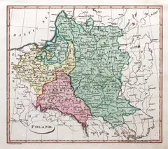 John Russell, Poland, Londyn 1810 miedzioryt kolorowany w epoce, 20