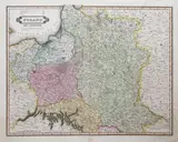 Daniel Lizars, Poland and Lithuania, wyd. Daniel Lizars, John Hamilton, Edynburg 1831miedzioryt kolorowany