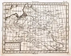 Claude Buffier, Polonia Secondo le Osservazioni dell’Accademia di Parigi, wyd. Luigi Soffietti, stan trzynasty z ósmej płyty, Turyn 1821 miedzioryt, wym. mapy 13