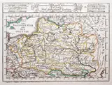 Gabriel Bodenehr Johann Stridbeck, Compendiosa Poloniae Repraesentatio Polen, wyd. Gabriel Bodenehr II, Augsburg 1720 miedzioryt kolorowany liniowo, 15