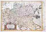 Maurille-Antoine Moithey, Carte Nouvelle de la Pologne, wyd. Philippe de Pretot, 1767, stan drugi, Paryż 1787 mapa pochodząca z „Atlas historique de la France ancienne et moderne” miedzioryt kolorowany, 29