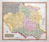 James Wallis, Poland, wyd. S. A. Oddy, Londyn 1815 miedzioryt kolorowany w epoce, 24