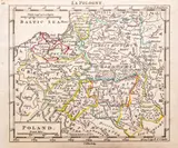 Andrew Dury, Poland, wyd. Andrew Dury, Robert Sayer & Carrington Bowles, Londyn 1761 miedzioryt kolorowany liniowo, 11