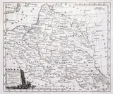 Thomas Kitchin, Poland Lithuania and Prussia…, Charles Dilly & George Robinson, stan pierwszy, Londyn 1779 mapa pochodząca z „A new system of geography” miedzioryt, 19