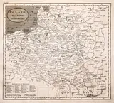 Matthew Carey, Poland from the best authorities, wyd. Matthew Carey, Johnson & Warner, Filadelfia 1814ma pochodząca z „A General Atlas” miedzioryt