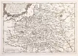 Jean-Baptiste Nolin, Carte des Etats de Pologne, wyd. Samuel Pufendorf, Paryż 1753 mapa pochodząca z „L’Introduction a l’Histoire Universelle…” miedzioryt, 22