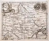 Anselm Desing, Xxvi Haupt Karte Polen, mapa pochodząca z „Auxilia Historica, oder Historischer Behülff…”, 1747 miedzioryt, wym. mapy 11