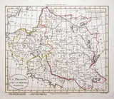 Alexandre Blondeau William Guthry, La Pologne avec le dernier partage, wyd. Hyacinthe Langlois, Paryż ok. 1800 mapa pochodząca z „Atlas Universel pour la geographie de Guthrie” miedzioryt kolorowany liniowo, 19