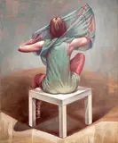 Sylwester Stabryła, Rozciąganie odprężone, 2013, 2013, olej, płótno
