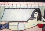Viola Głowacka, Lektyka, 2012, 2012, tempera, płótno
