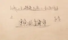 Daniel Mikołaj Chodowiecki, Postacie, ołówek, papier