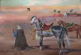 Jerzy Kossak, Modlitwa na pustyni, 1954 r.