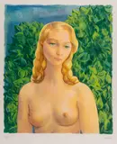 Ewa by Moïse Kisling, litografia barwna, papier, 54, sold Oct 2021