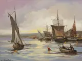 Michel "Lensky" Lenglard, Port, olej, płótno
