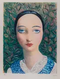 Ofelia by Moïse Kisling, litografia, papier, sold Oct 2021