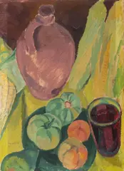 Leopold Gottlieb, Martwa natura, 1923 r., 1923, olej, papier