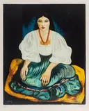 Moïse Kisling, Cyganka, litografia barwna, papier, 58
