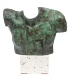 Helios, 1988 by Igor Mitoraj, 1988, brąz patynowany, podstawa marmurowa, sold Oct 2021
