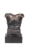 Pancerz (Cuirasse II), 1986 r. by Igor Mitoraj, 1986, brąz, kamień, sold Oct 2021