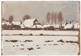 Stanisław Czajkowski, Pejzaż zimowy, 1917 r.