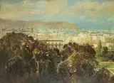 Zbigniew Litwin, Panorama Gdyni, 1979 r., 1979, olej, płyta