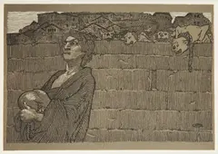 Edward Okuń, Śpiew trzeci, cynkografia barwna, papier