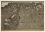 Edward Okuń, Śpiew trzeci, cynkografia barwna, papier
