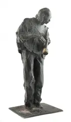 Jan Kucz, Miles Davis, 1998, 1998, brąz patynowany
